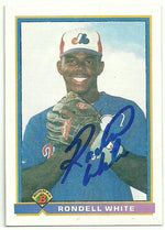Rondell White Signed 1991 Bowman Baseball Card - Montreal Expos - PastPros