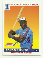 Rondell White Signed 1991 Score Baseball Card - Montreal Expos - PastPros