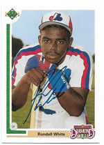 Rondell White Signed 1991 Upper Deck Baseball Card - Montreal Expos
