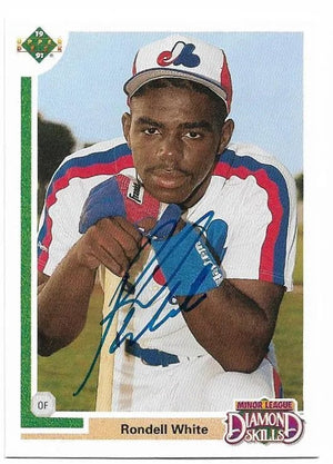 Rondell White Signed 1991 Upper Deck Baseball Card - Montreal Expos