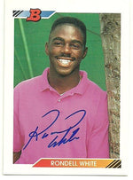 Rondell White Signed 1992 Bowman Baseball Card - Montreal Expos - PastPros