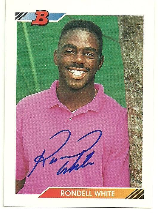 Rondell White Signed 1992 Bowman Baseball Card - Montreal Expos - PastPros