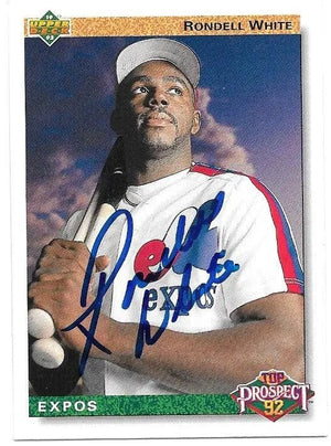 Rondell White Signed 1992 Upper Deck Baseball Card - Montreal Expos