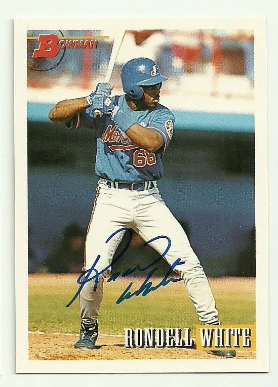 Rondell White Signed 1993 Bowman Baseball Card - Montreal Expos