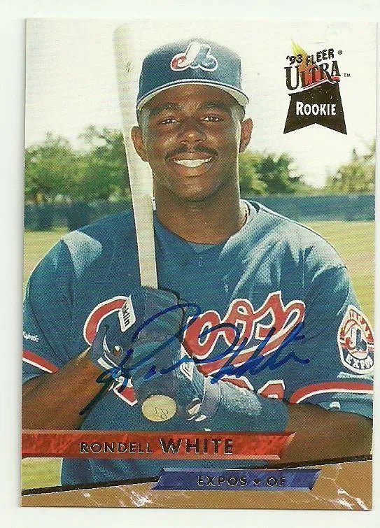 Rondell White Signed 1993 Fleer Ultra Baseball Card - Montreal Expos