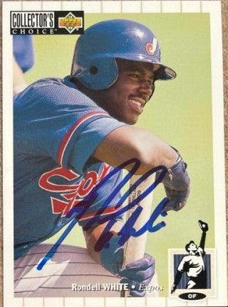 Rondell White Signed 1994 Collector's Choice Baseball Card - Montreal Expos - PastPros