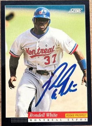 Rondell White Signed 1994 Score Baseball Card - Montreal Expos