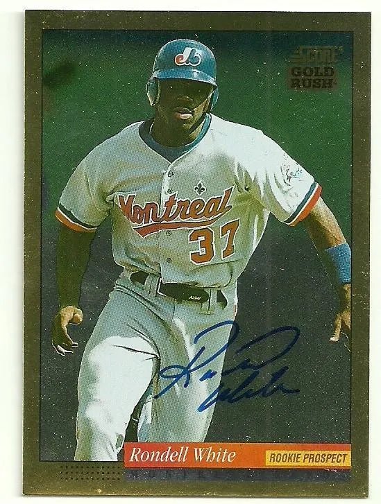 Rondell White Signed 1994 Score Gold Rush Baseball Card - Montreal Expos