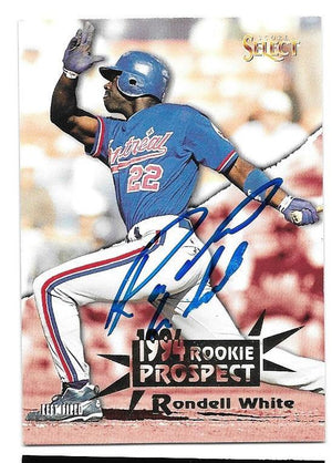Rondell White Signed 1994 Score Select Baseball Card - Montreal Expos - PastPros
