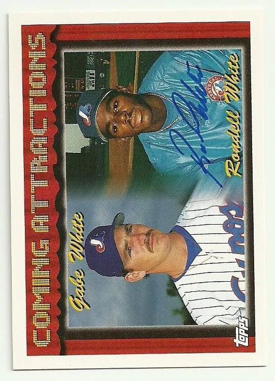 Rondell White Signed 1994 Topps Baseball Card - Montreal Expos