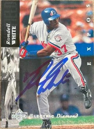 Rondell White Signed 1994 Upper Deck Electric Diamond Baseball Card - Montreal Expos
