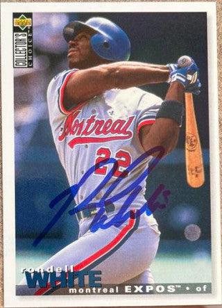 Rondell White Signed 1995 Collector's Choice Baseball Card - Montreal Expos - PastPros