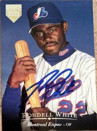 Rondell White Signed 1995 Upper Deck Electric Diamond Baseball Card - Montreal Expos