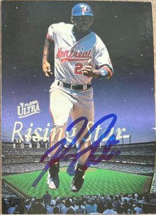 Rondell White Signed 1996 Fleer Ultra Rising Stars Baseball Card - Montreal Expos - PastPros