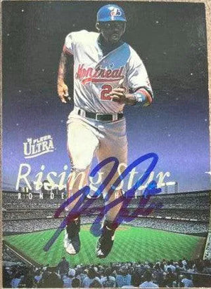 Rondell White Signed 1996 Fleer Ultra Rising Stars Baseball Card - Montreal Expos - PastPros