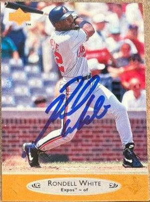 Rondell White Signed 1996 Upper Deck Baseball Card - Montreal Expos