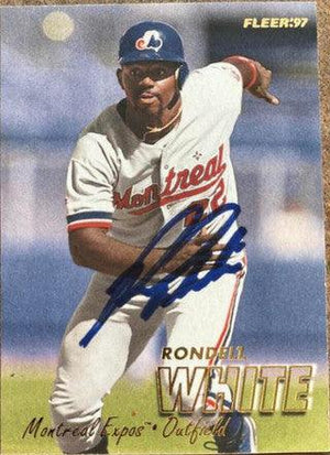 Rondell White Signed 1997 Fleer Baseball Card - Montreal Expos - PastPros