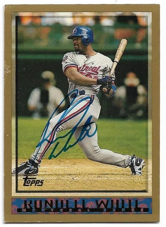 Rondell White Signed 1998 Topps Baseball Card - Montreal Expos