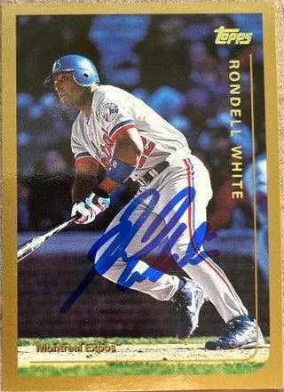 Rondell White Signed 1999 Topps Baseball Card - Montreal Expos