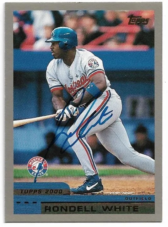 Rondell White Signed 2000 Topps Baseball Card - Montreal Expos