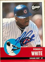 Rondell White Signed 2001 Upper Deck Vintage Baseball Card - Chicago Cubs