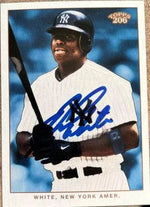 Rondell White Signed 2002 Topps 206 Baseball Card - New York Yankees