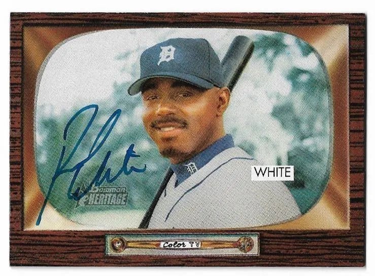 Rondell White Signed 2004 Bowman Heritage Baseball Card - Detroit Tigers