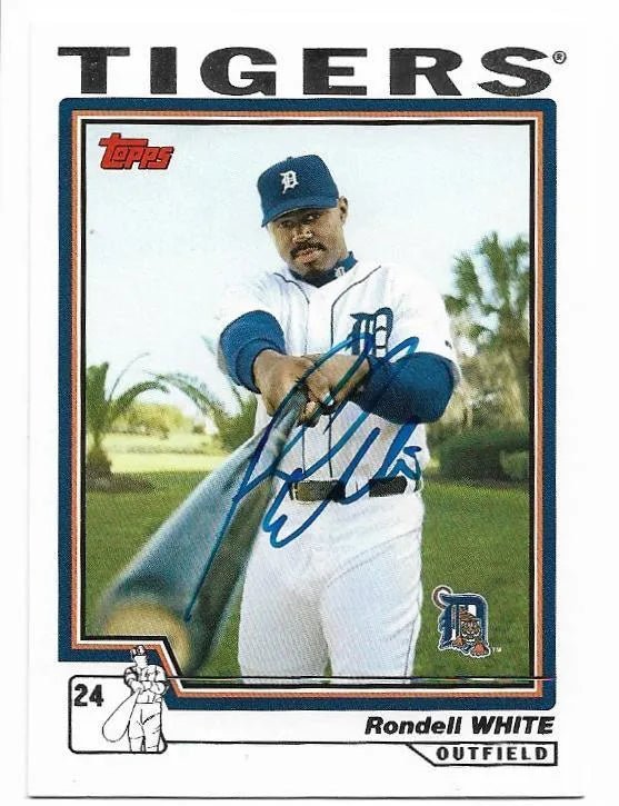 Rondell White Signed 2004 Topps Baseball Card - Detroit Tigers