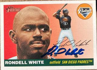Rondell White Signed 2004 Topps Heritage Baseball Card - San Diego Padres - PastPros