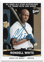 Rondell White Signed 2004 Upper Deck Vintage Baseball Card - Kansas City Royals