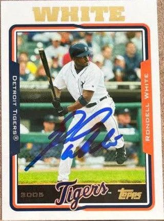 Rondell White Signed 2005 Topps Baseball Card - Detroit Tigers