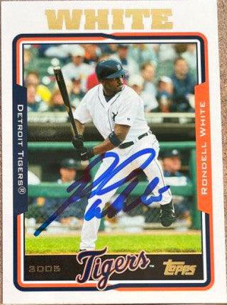 Rondell White Signed 2005 Topps Baseball Card - Detroit Tigers - PastPros