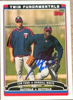 Rondell White Signed 2006 Topps Baseball Card - Minnesota Twins - PastPros