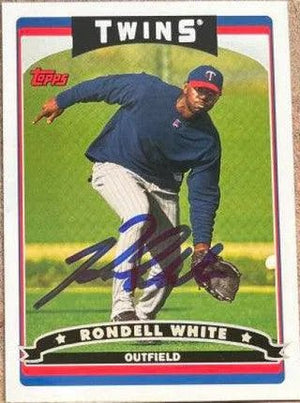 Rondell White Signed 2006 Topps Baseball Card - Minnesota Twins
