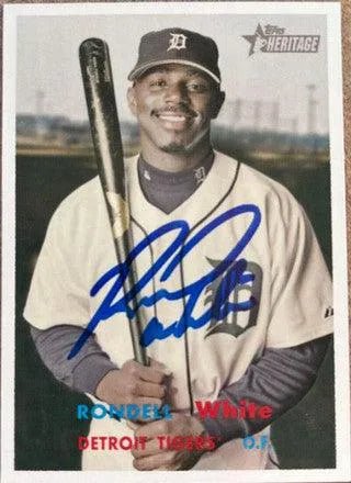 Rondell White Signed 2006 Topps Heritage Baseball Card - Detroit Tigers