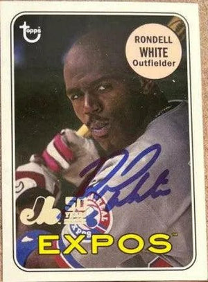 Rondell White Signed 2019 Topps Archives 50th Anniversary Baseball Card - Montreal Expos