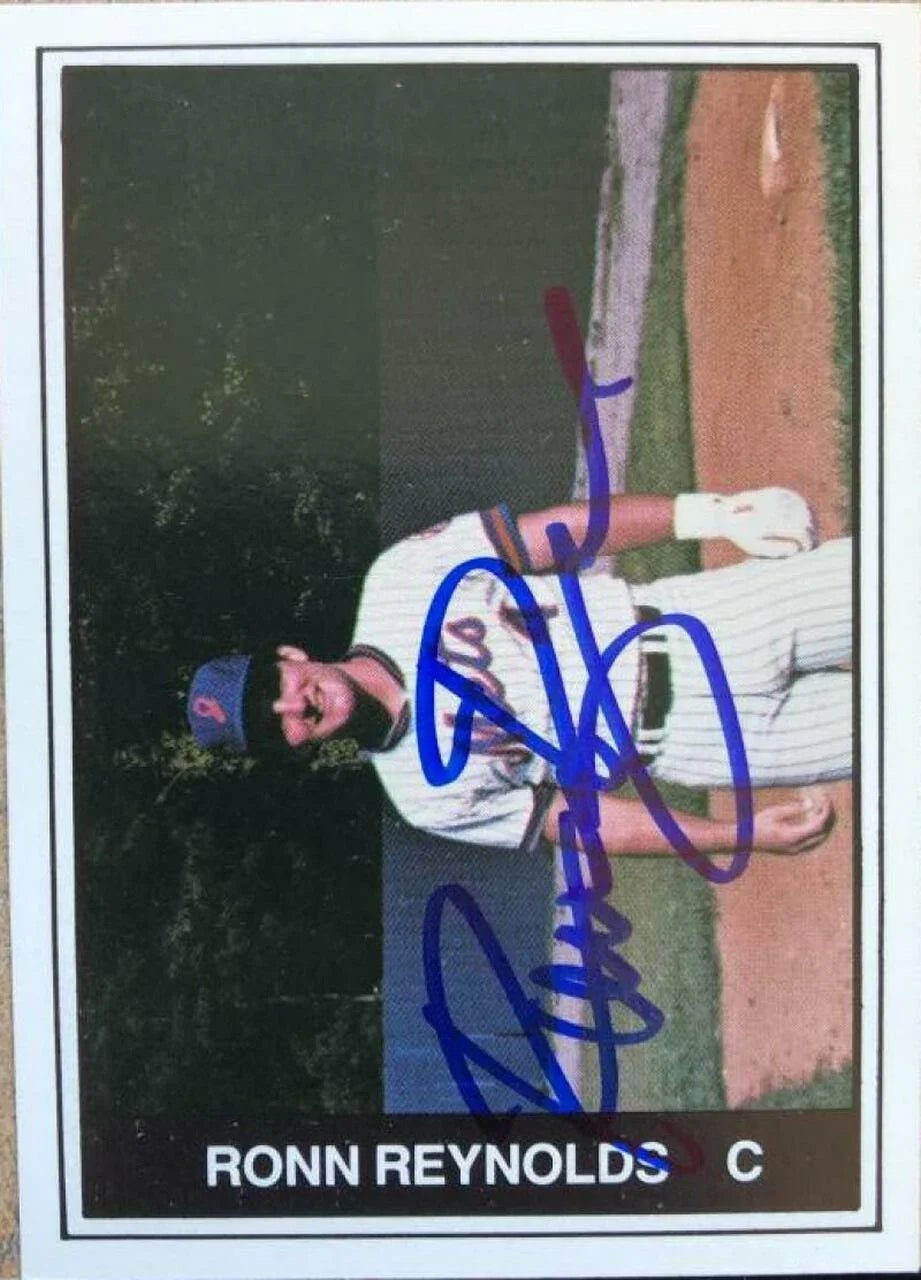 Ronn Reynolds Signed 1982 TCMA Baseball Card - Jackson Mets