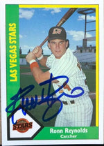 Ronn Reynolds Signed 1990 CMC Baseball Card - Las Vegas Stars