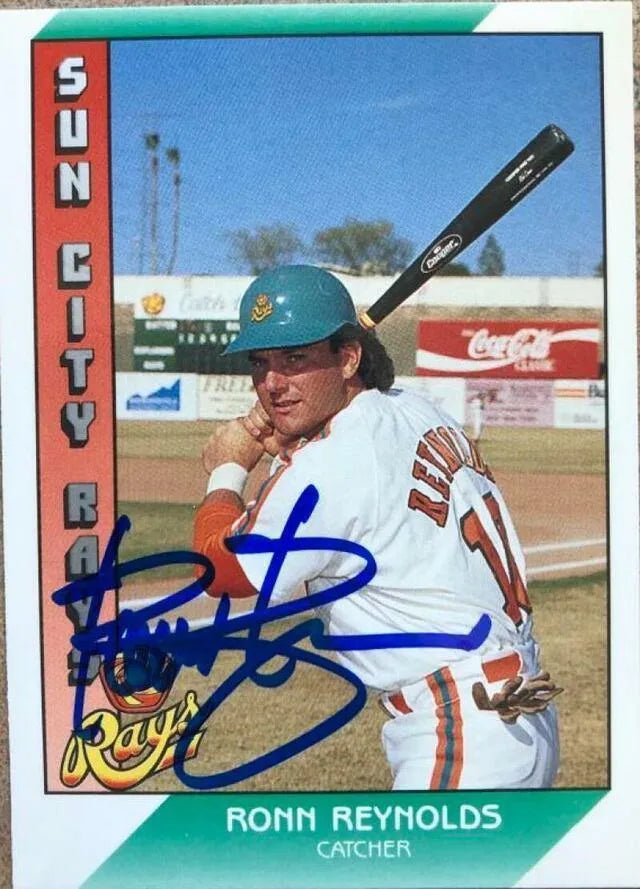 Ronn Reynolds Signed 1991 Pacific Senior League Baseball Card