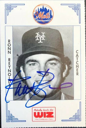 Ronn Reynolds Signed 1991 WIZ Baseball Card - New York Mets