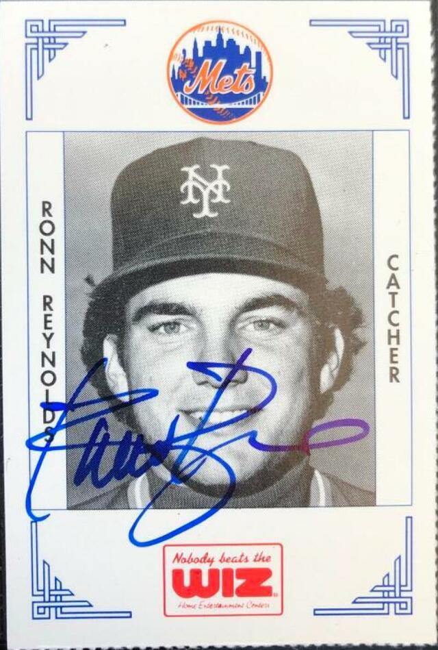 Ronn Reynolds Signed 1991 WIZ Baseball Card - New York Mets - PastPros