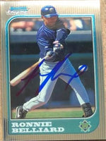 Ronnie Belliard Signed 1997 Bowman Chrome Baseball Card - Milwaukee Brewers