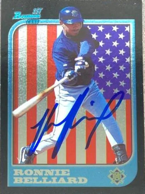 Ronnie Belliard Signed 1997 Bowman International Baseball Card - Milwaukee Brewers