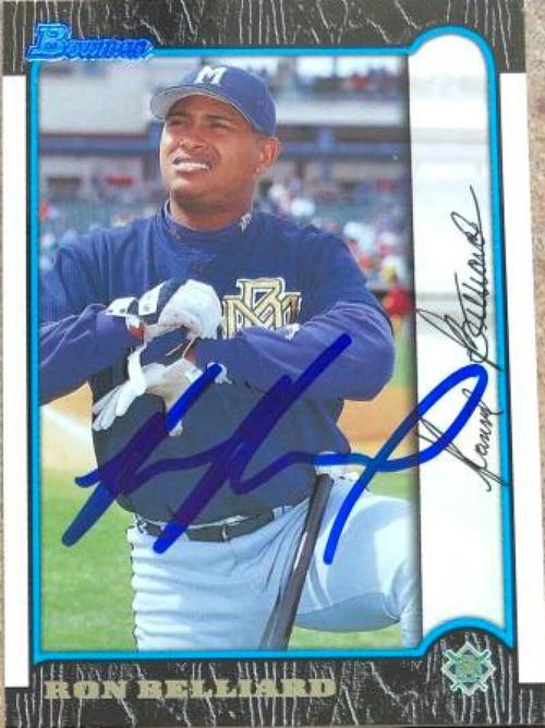 Ronnie Belliard Signed 1999 Bowman Baseball Card - Milwaukee Brewers - PastPros