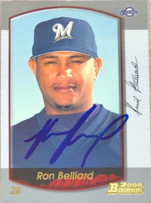 Ronnie Belliard Signed 2000 Bowman Baseball Card - Milwaukee Brewers - PastPros