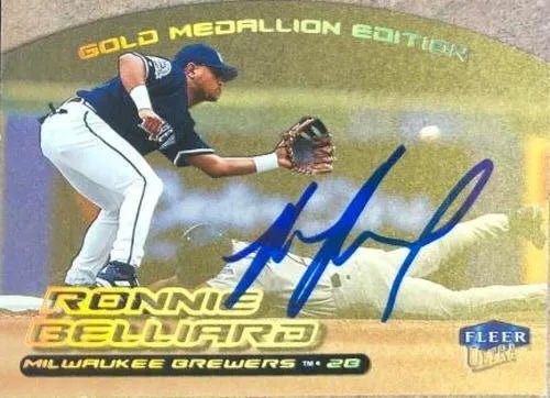 Ronnie Belliard Signed 2000 Fleer Ultra Gold Medallion Baseball Card - Milwaukee Brewers