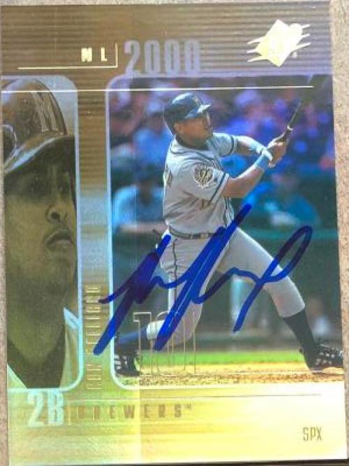 Ronnie Belliard Signed 2000 SPX Baseball Card - Milwaukee Brewers - PastPros