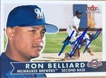 Ronnie Belliard Signed 2001 Fleer Tradition Baseball Card - Milwaukee Brewers - PastPros