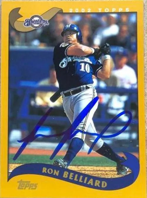 Ronnie Belliard Signed 2002 Topps Baseball Card - Milwaukee Brewers