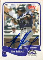 Ronnie Belliard Signed 2004 Fleer Tradition Baseball Card - Colorado Rockies - PastPros